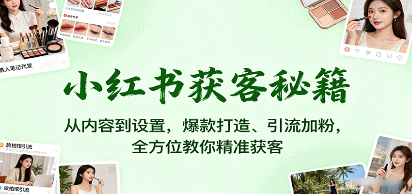 133539fc7xgfpzxxszmt9c.png 小红书获客秘籍:从内容到设置,爆款打造、引流加粉,全方位教你精准获客