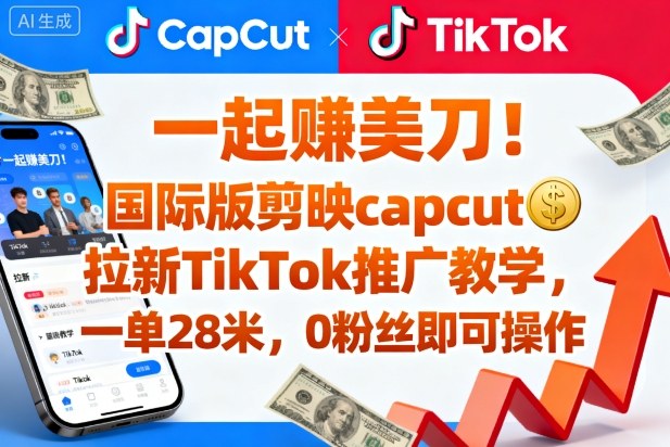 1-402.jpg 一起賺美刀!国际版剪映capcut拉新TikTok推广教学,一单28米,0粉丝即可操作(附推广入口和教学)