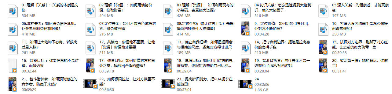 曲曲《金贵的关系》24节完整