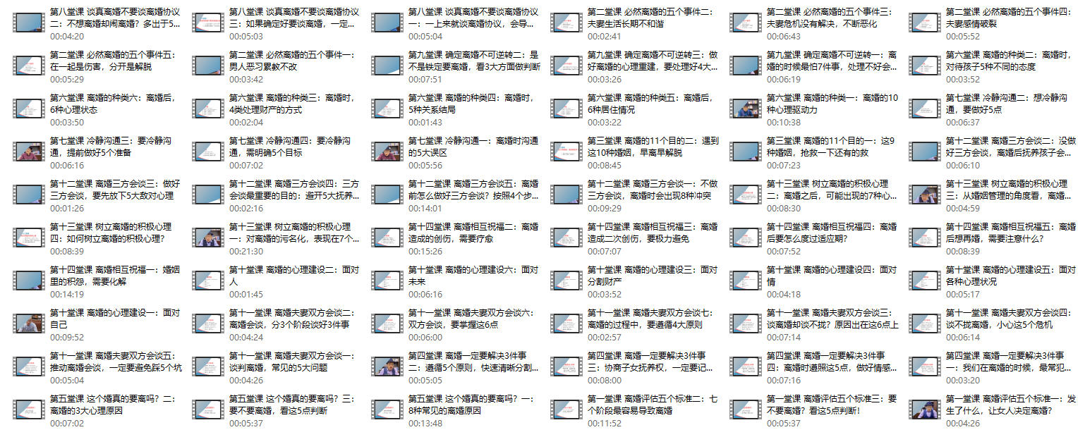 离婚冷静期14堂课
