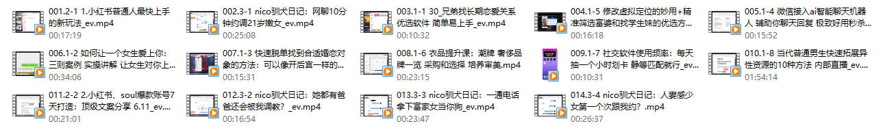 一只流氓兔《互联网顶级把妹神技》14节全