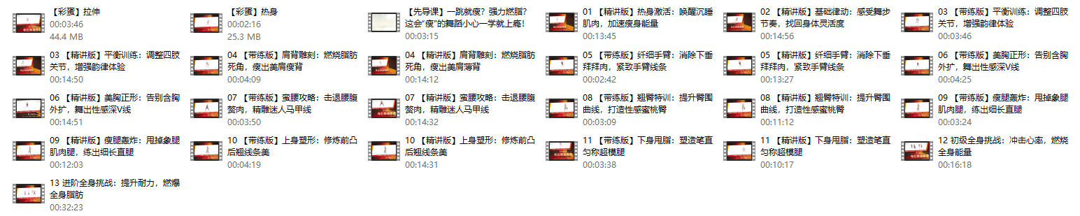 【风靡全球明星力荐】快乐速瘦Zumba舞：巨燃脂轻松甩肉跳出性感散发自信（完结）