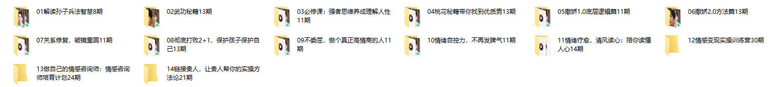 清风老师课程合集