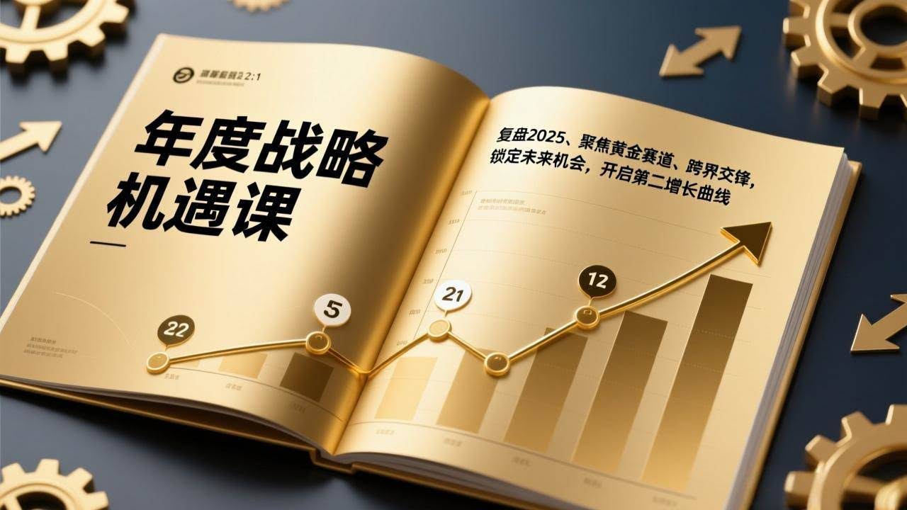 （17077期）年度战略机遇课，复盘2025、聚焦黄金赛道、跨界交锋，锁定未来机会，开启第二增长曲线