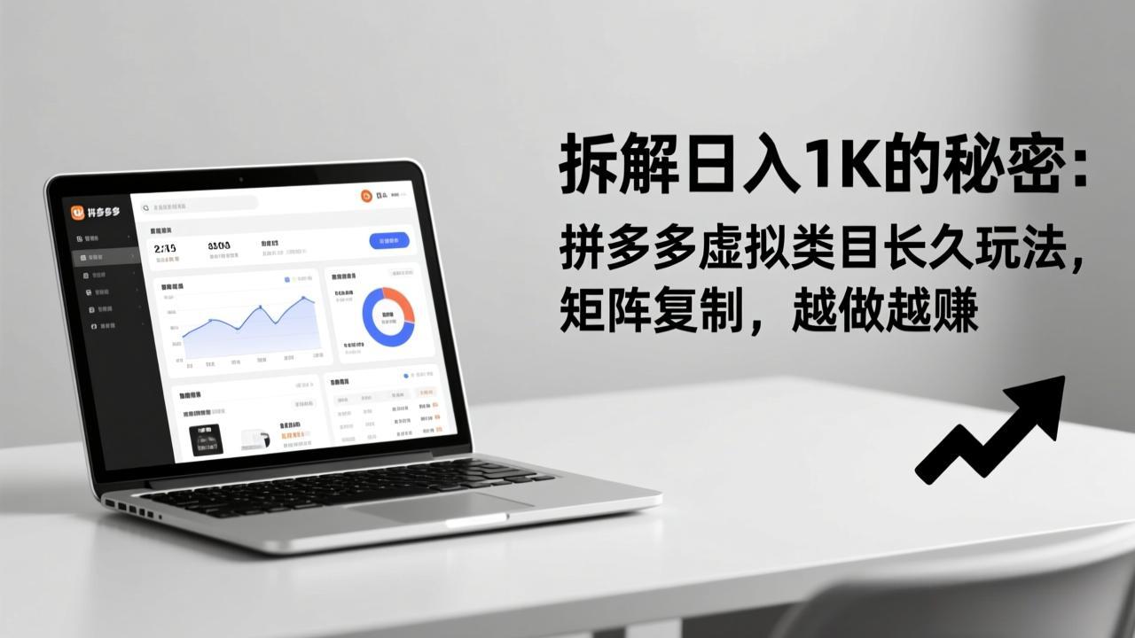 拆解日入 1K 的秘密：拼多多虚拟类目长久玩法，矩阵复制，越做越赚