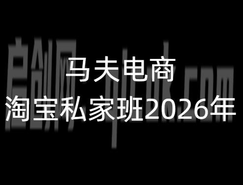 马夫电商-淘宝私家班2026年 3月5更新(价值2980元)