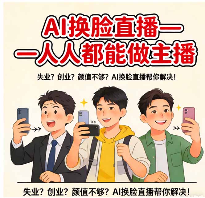 AI换脸直播，人人都能做主播