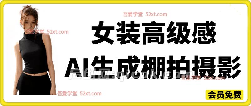 （女装高级感）棚拍摄影AI生成教学SOP