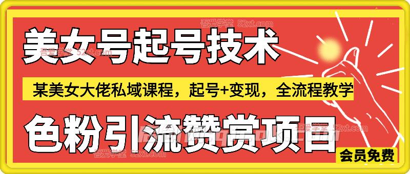 美女色粉引流赞赏项目，某美女大佬私域全流程教学