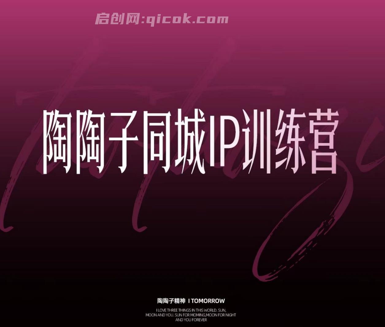 陶陶子-30天同城IP训练营杭州2026年(价值12800元)