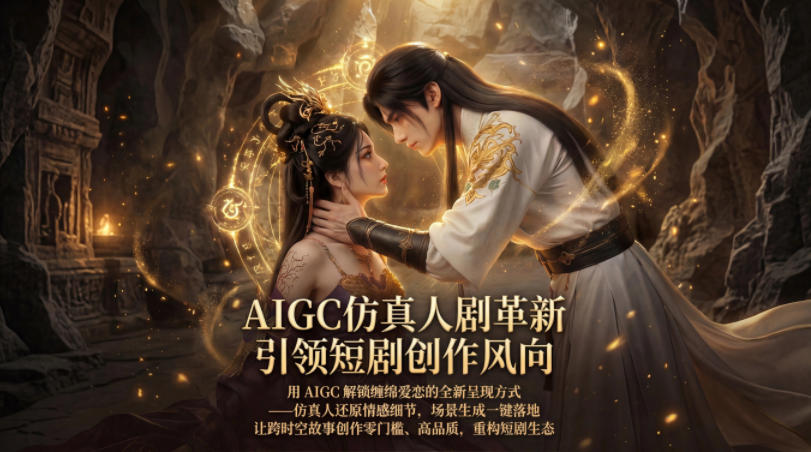 AIGC仿真人《合欢宗》短剧教学,用AIGC解锁缠绵爱恋的全新呈现方式,让跨时空故事创作零门槛、高品质,重构短剧生态