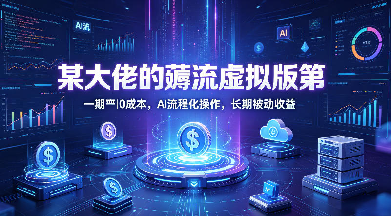 某大佬的薅流虚拟版第一期丨0成本,AI流程化操作,长期被动收益