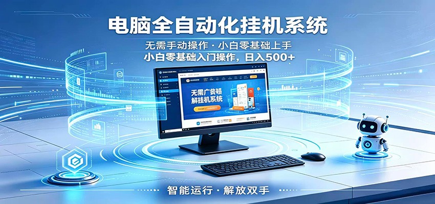 智能广告挂机无需值守，小白上手轻松实现每日增收