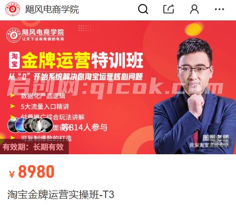 飓风电商-淘宝金牌运营实操班2026年5月(价值8980元) 飓风电商-淘宝金牌运营实操班2026年5月(价值8980元)