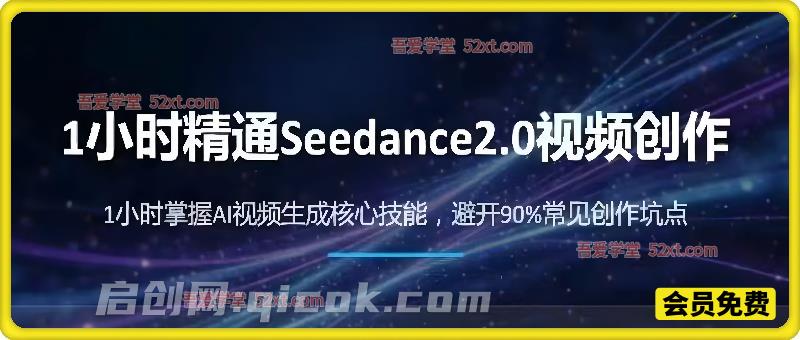 一小时精通Seedance2.0视频创作