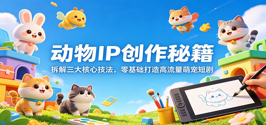 动物IP创作秘籍：拆解三大核心技法，零基础打造高流量萌宠短剧