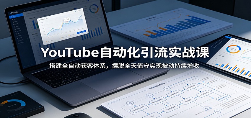 YouTube自动化引流实战课：搭建全自动获客体系，摆脱全天值守实现被动持续增收