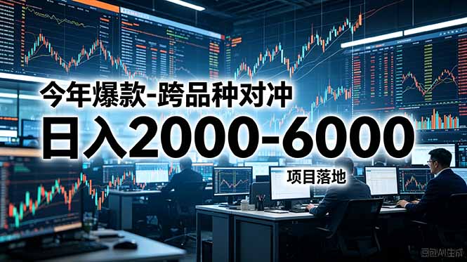 今年爆款-跨品种对冲日入2000-6000，项目落地！