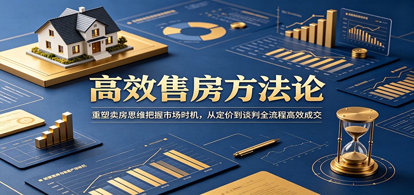 高效售房方法论：重塑卖房思维把握市场时机，从定价到谈判全流程高效成交