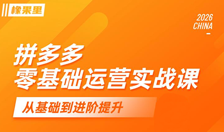 仙道电商·拼多多零基础运营实战课