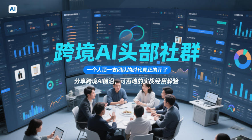 跨境AI头部社群，一个人顶一支团队的时代真正的开始了，分享跨境AI前沿，可落地的实战经验(更新6月29日)