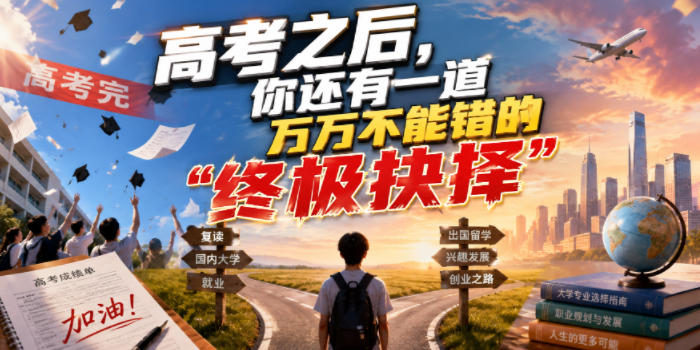 付费文章:高考之后,你还有一道万万不能错的“终极抉择”