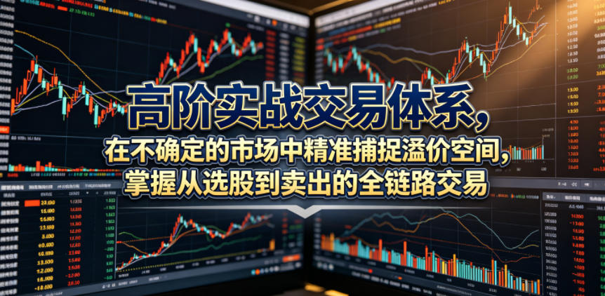 高阶实战交易体系,在不确定的市场中精准捕捉溢价空间,掌握从选股到卖出的全链路交易心法(更新6月)