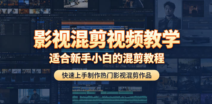影视混剪视频教学,适合新手小白的混剪教程,快速上手制作热门影视混剪作品