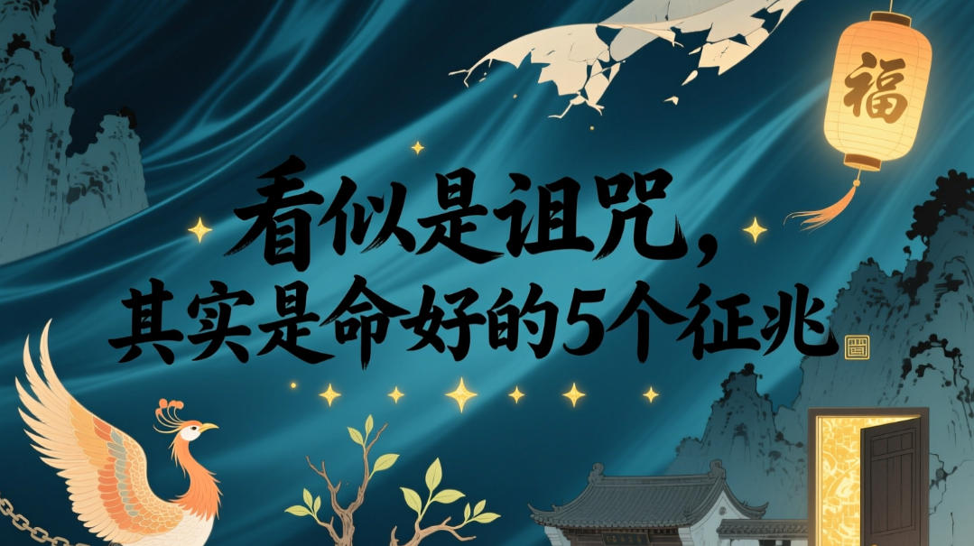 付费文章：看似是诅咒，其实是命好的5个征兆