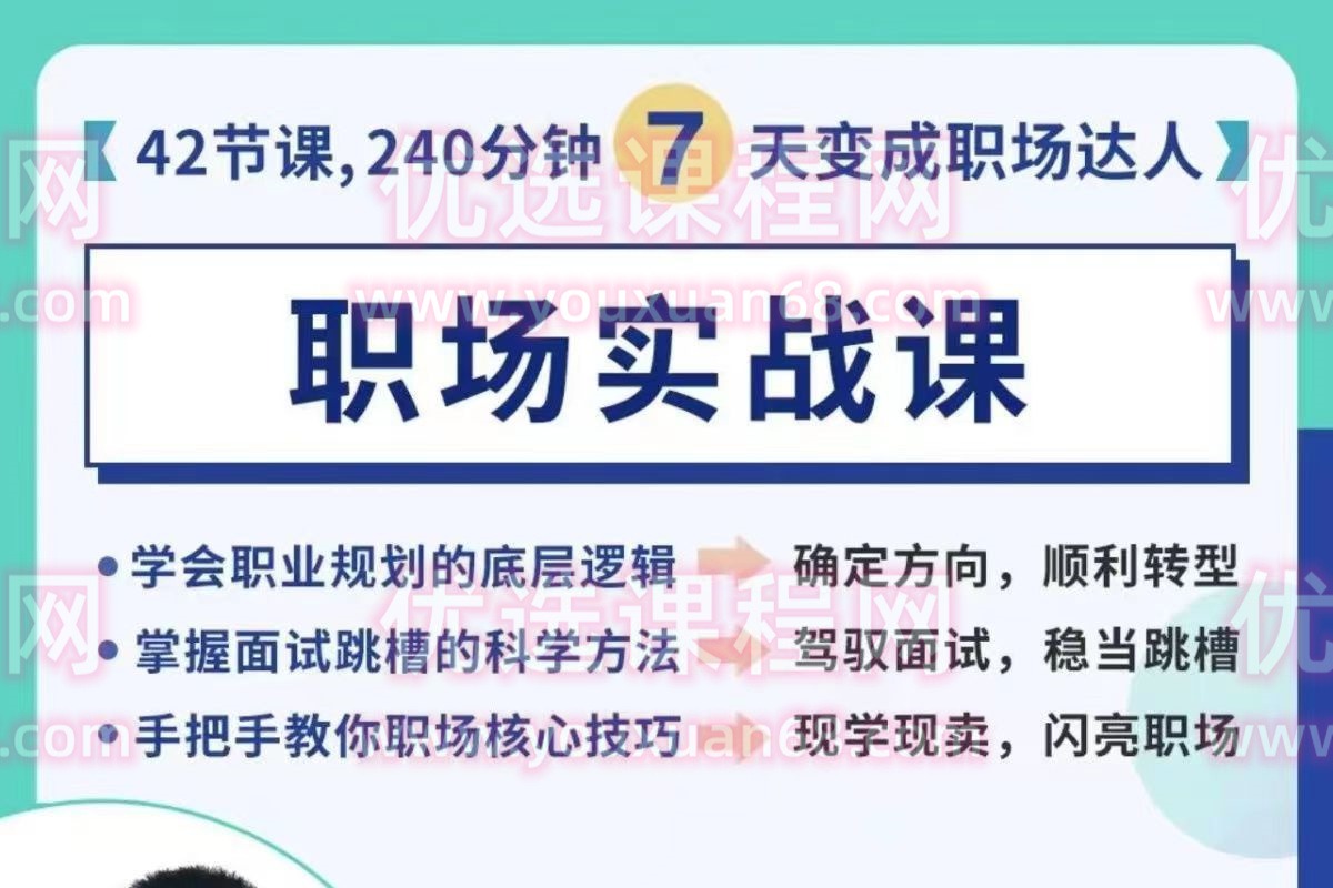 潘有义职场实战课7天变身职场达人- 教你上班的课-职场生存