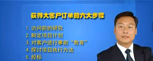 鲁百年-获得大客户订单的六大步骤 视频课6节-销售技巧