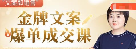 金牌文案爆单成交课，从0到1写出高转化文案-销售技巧