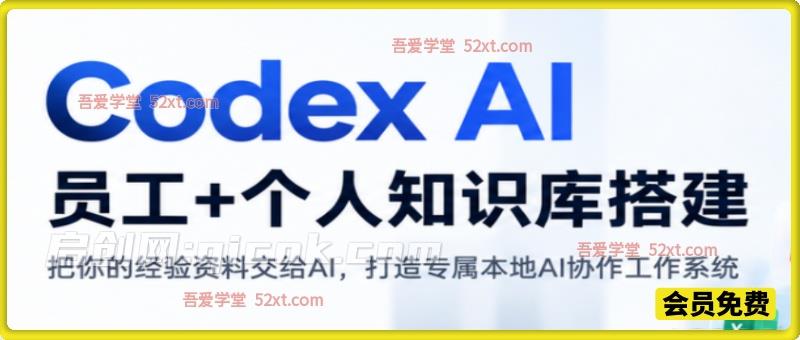 Codex AI 员工 + 个人知识库搭建｜把你的经验资料交给 AI，打造专属本地 AI 协作工作系统