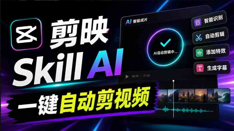 剪映Skill一键自动剪视频，AI全自动用你的剪映剪辑！做矩阵号、批量的创作者有福了jianying-editor-skill