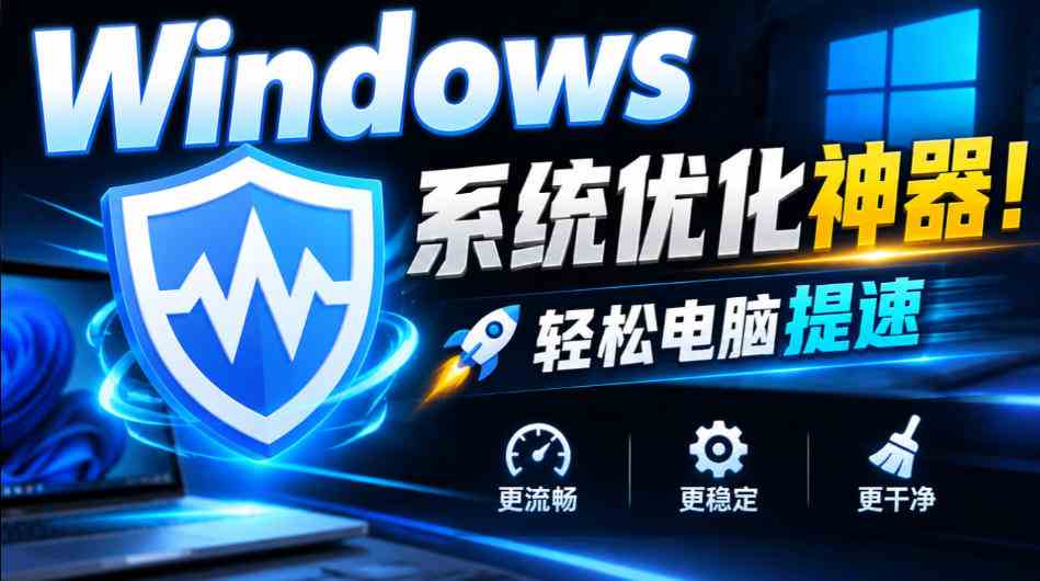 Windows电脑最好用的系统优化工具之一！提高电脑性首选工具，一键优化提速清理注册表，WiseCare365