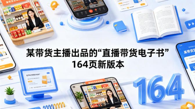某带货主播出品的《直播带货电子书》164页新版本-智点网