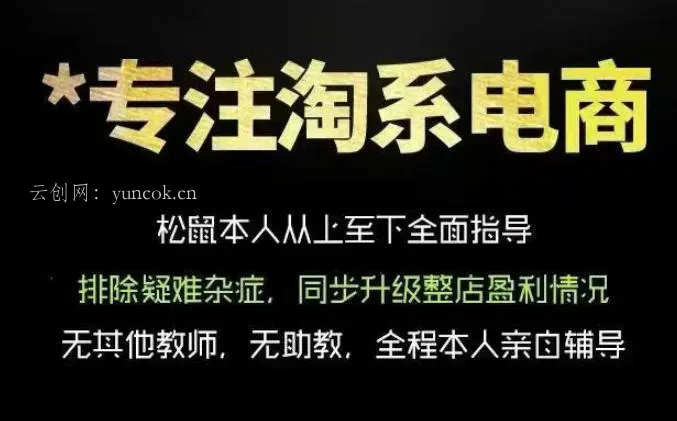 松鼠会电商VIP课程,从基础布局到高阶优化,助你掌握淘宝运营逻辑,提升店铺流量与转化(更新1029)