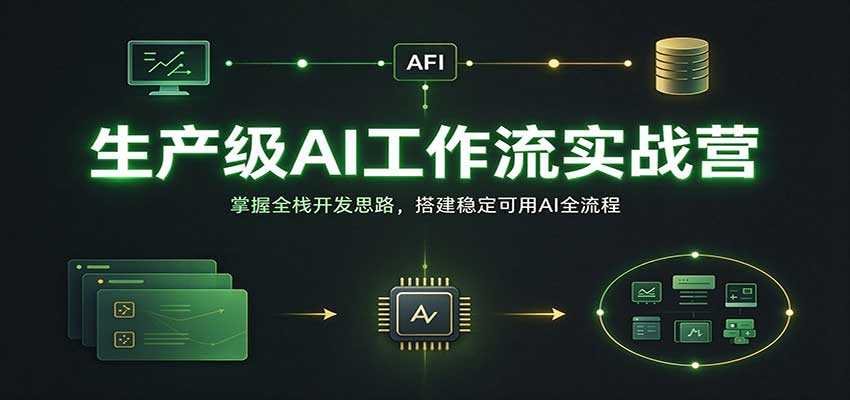 生产级AI工作流实战营:掌握全栈开发思路,搭建稳定可用AI全流程
