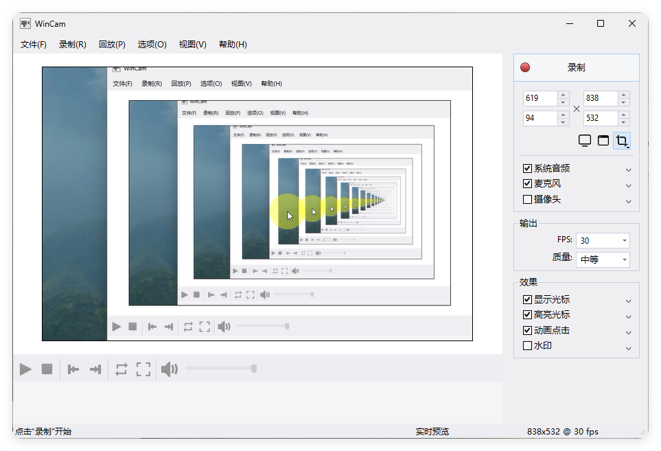WinCAM屏幕录像v4.3.0.0中文版