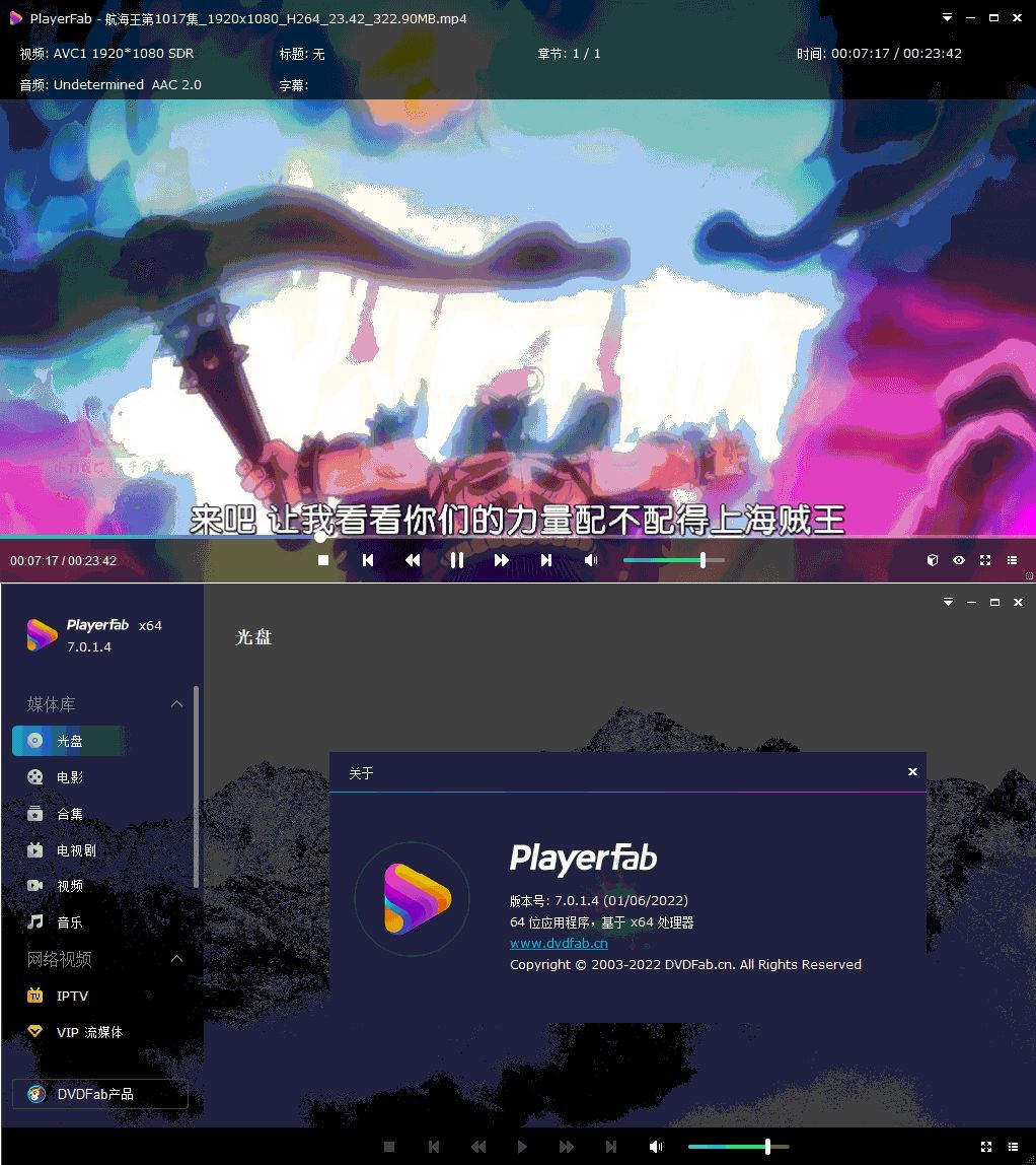 DVDFab Player 7.0.6.4中文版